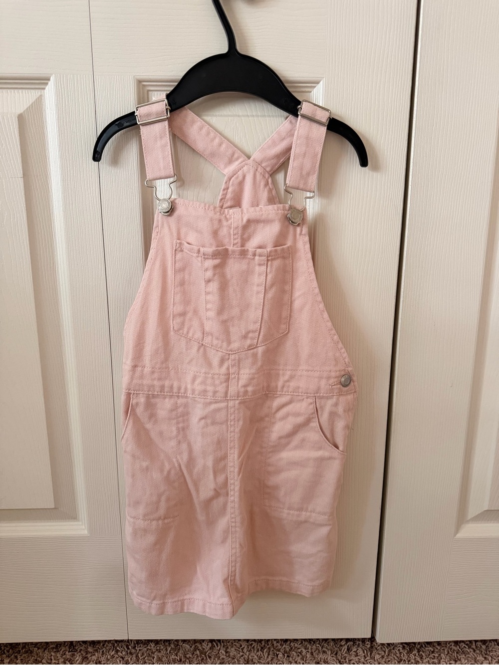 Kids H&M Pink Cross-Back Pinafore Dress